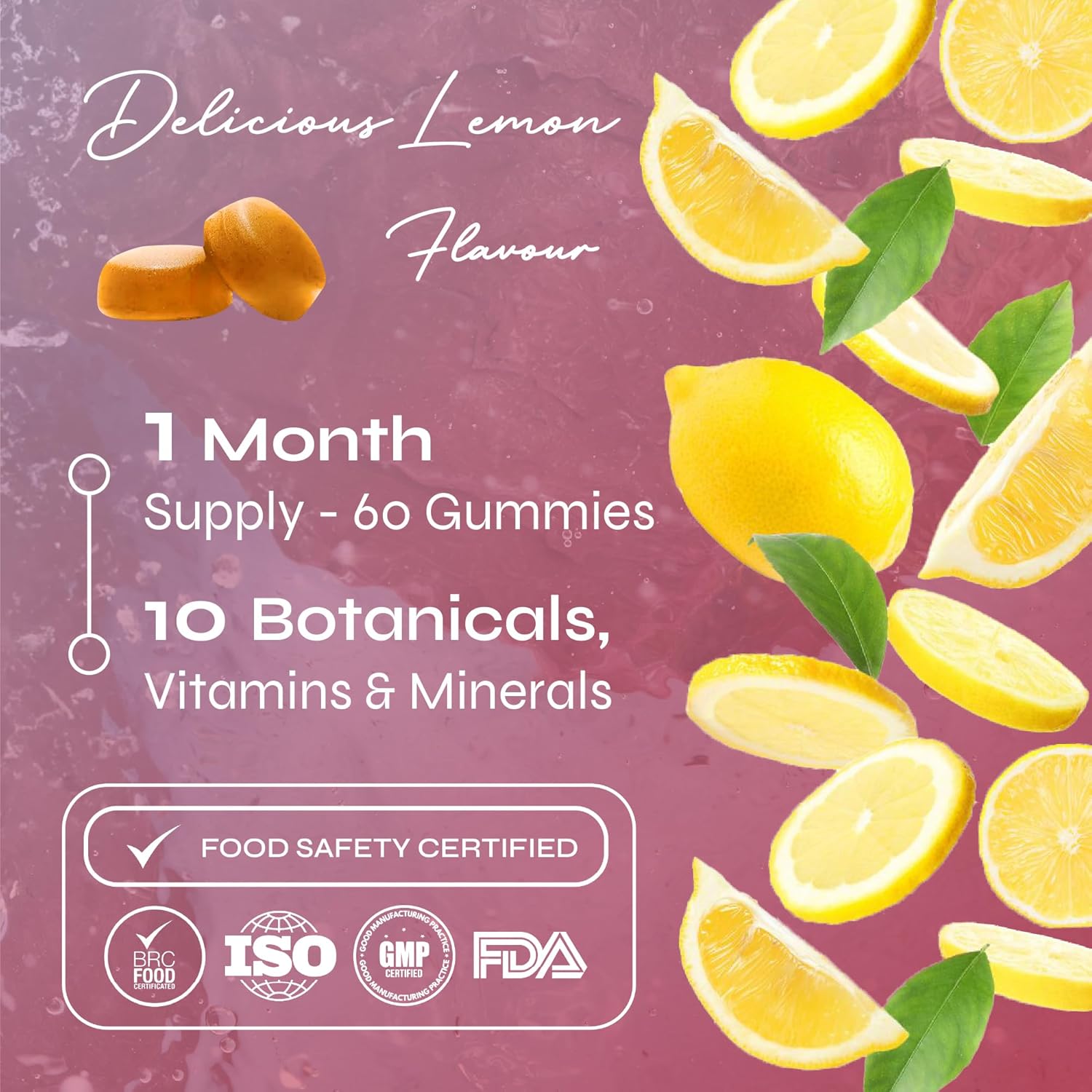 Gummies Known Équilibre Hormonal – Vitamines B6, C – Soutient l'Équilibre Hormonal & l'Énergie – Saveur Citronnade – 60 Gummies Vegan, 1 Mois